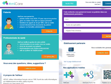 Tablet Screenshot of amicare-france.com